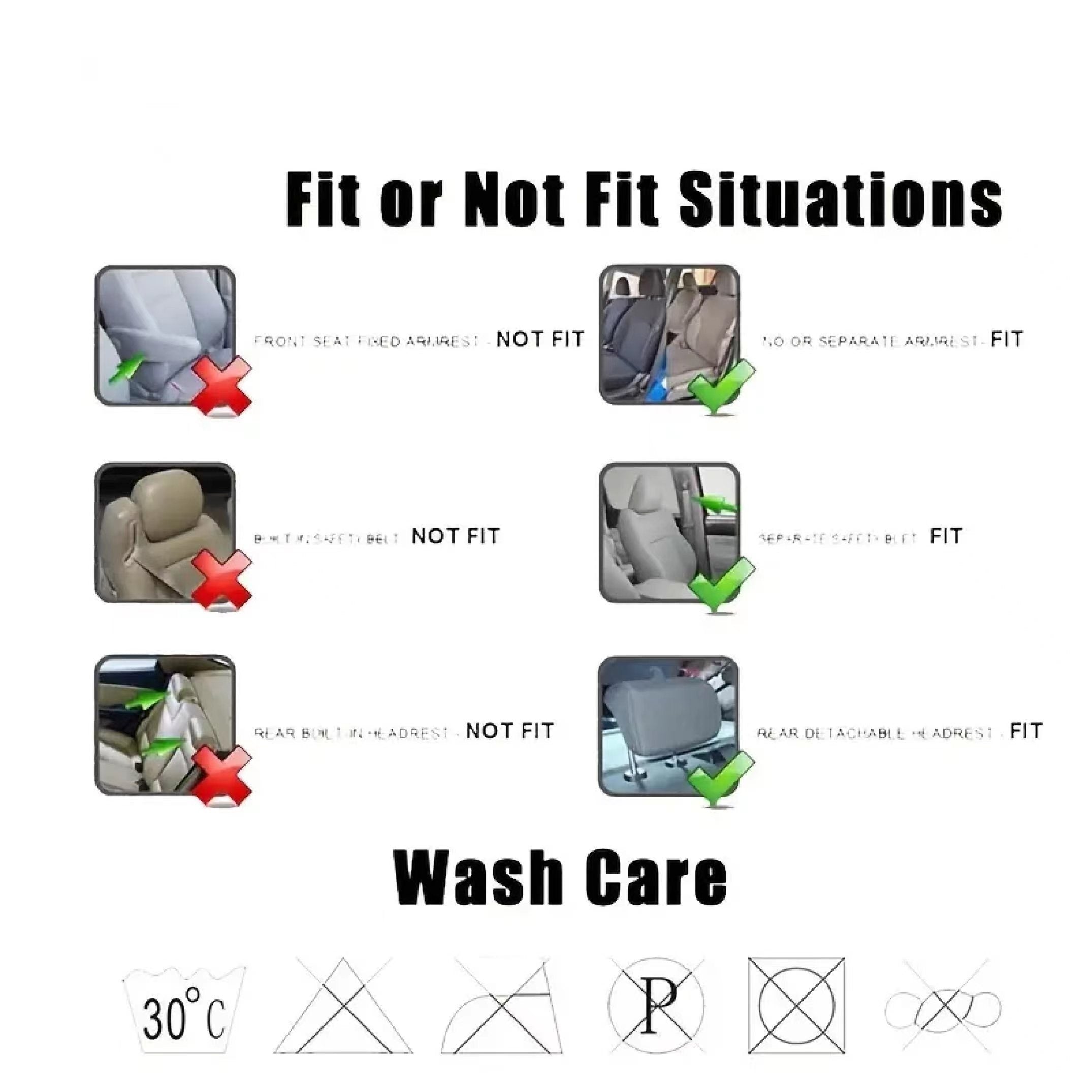 9-Piece Universal Beige Car Seat Covers Breathable PVC Knit Fabric