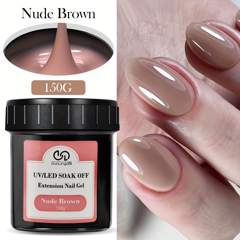 150g Tez quriydigan kamuflyaj akril gelni tirnoq uzaytirish uchun UV LED so'rib olish uchun, hidsiz
