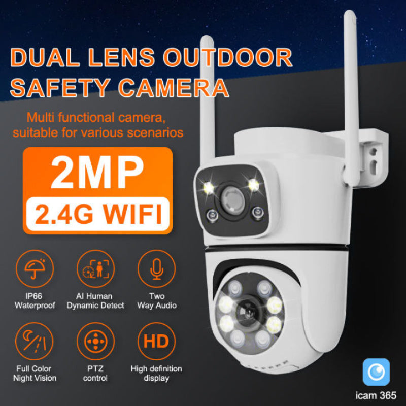 4MP Wireless Security Camera with AI Smart Alert Night Vision Two-Way Audio 1080p