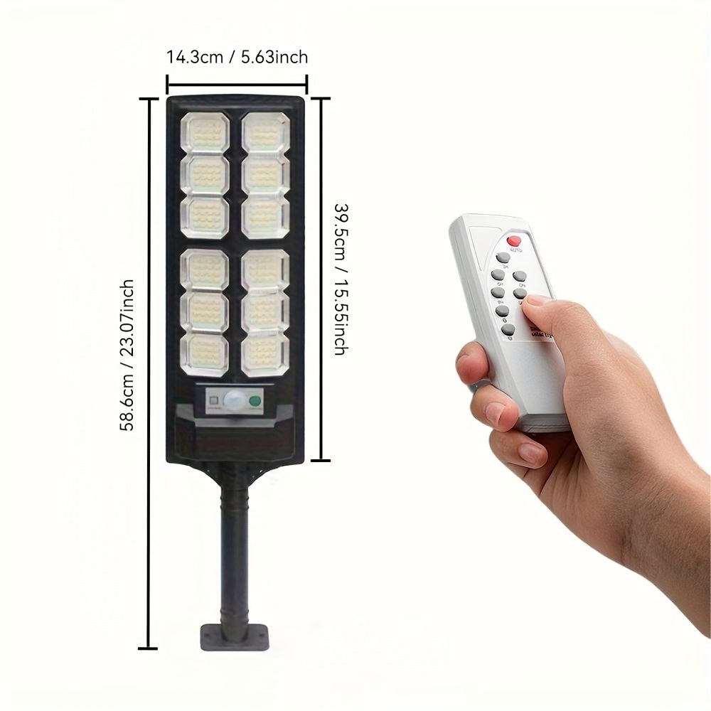 Solar-Powered LED Lantern with Infrared Sensor and Push Button for Outdoor Courtyards
