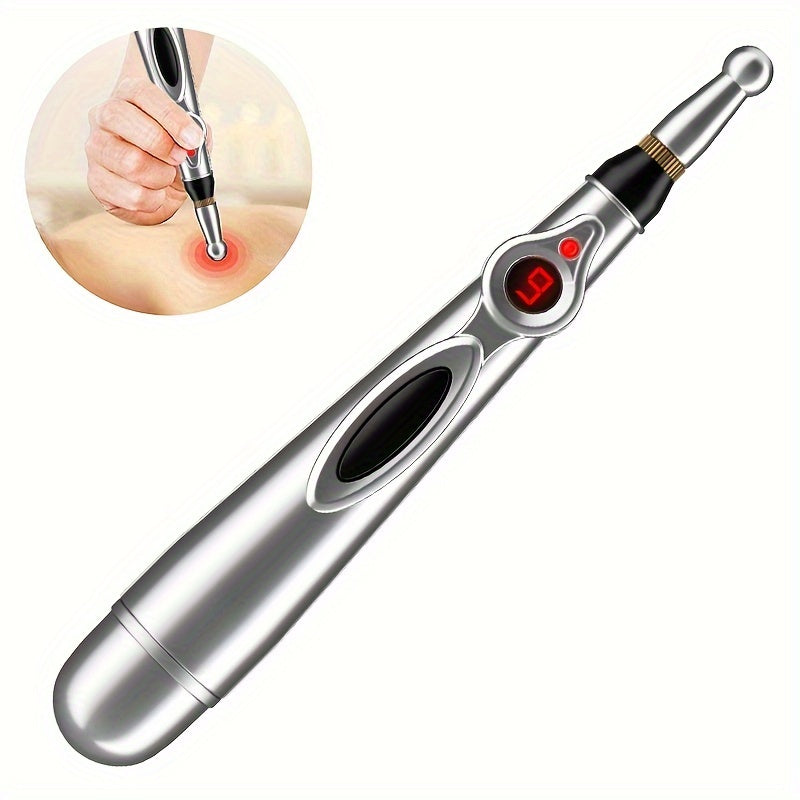 9 ta rejim va bir nechta boshli batareya bilan ishlaydigan massaj qalamchasi, orqa, bo‘yin va bel uchun