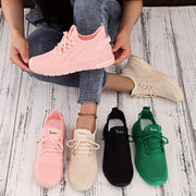 Ayollar uchun engil slip-on sport poyabzali, nafas oladigan tarmoq materialli, pastki yuqori qism