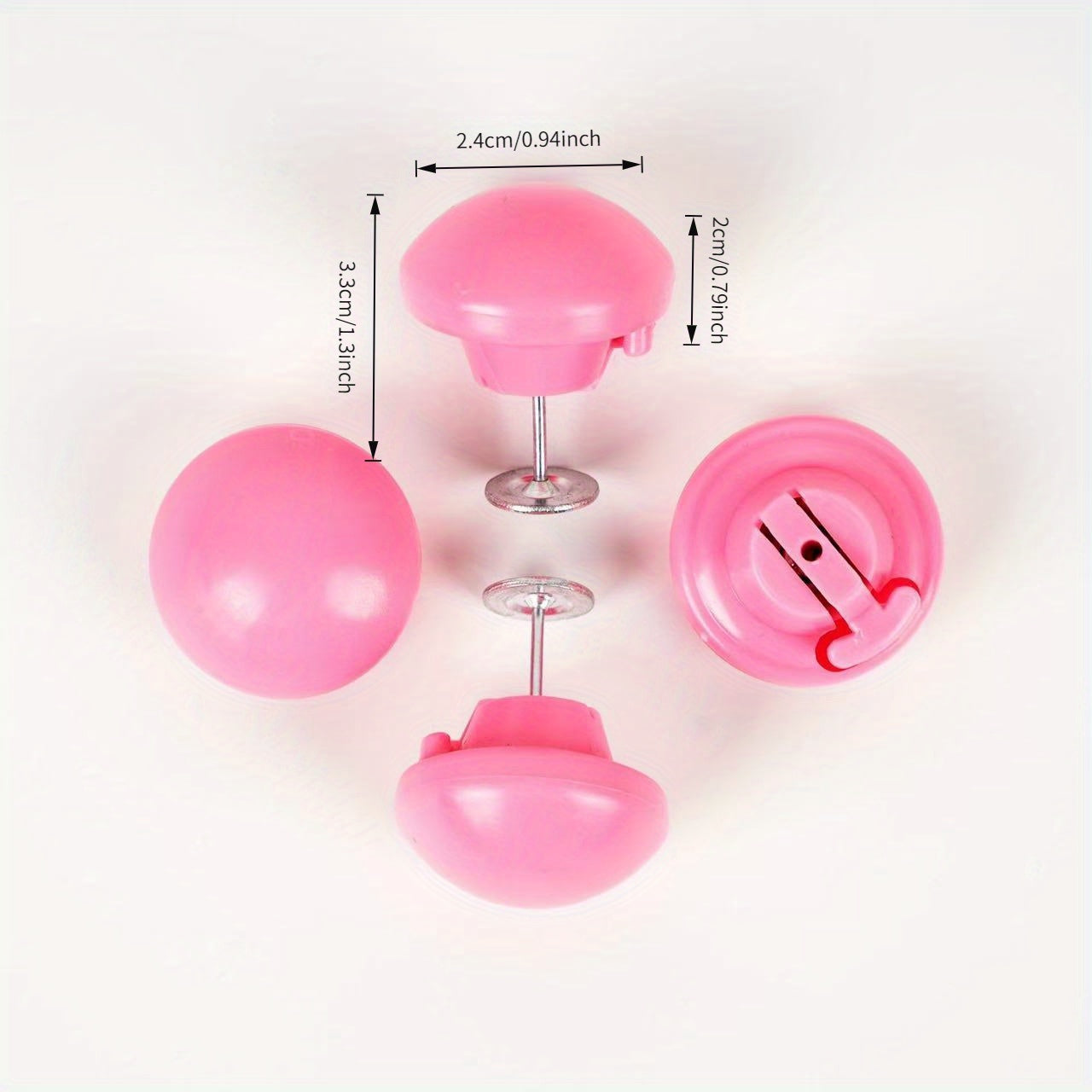 Set of 8 Grey Mushroom Bed Sheet Clips Invisible Duvet Cover Fasteners Machine Washable