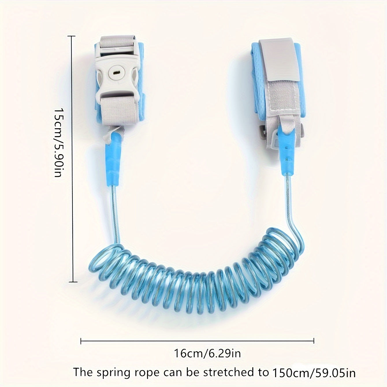 Kids Safety Anti-Lost Traction Wristband with Key Lock