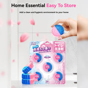 5 dona gullar hididagi hojatxona tozalash tabletkalari, hojatxonangizda hidni yo'qotish, dog'larni olib tashlash va uzoq muddatli yangilik uchun