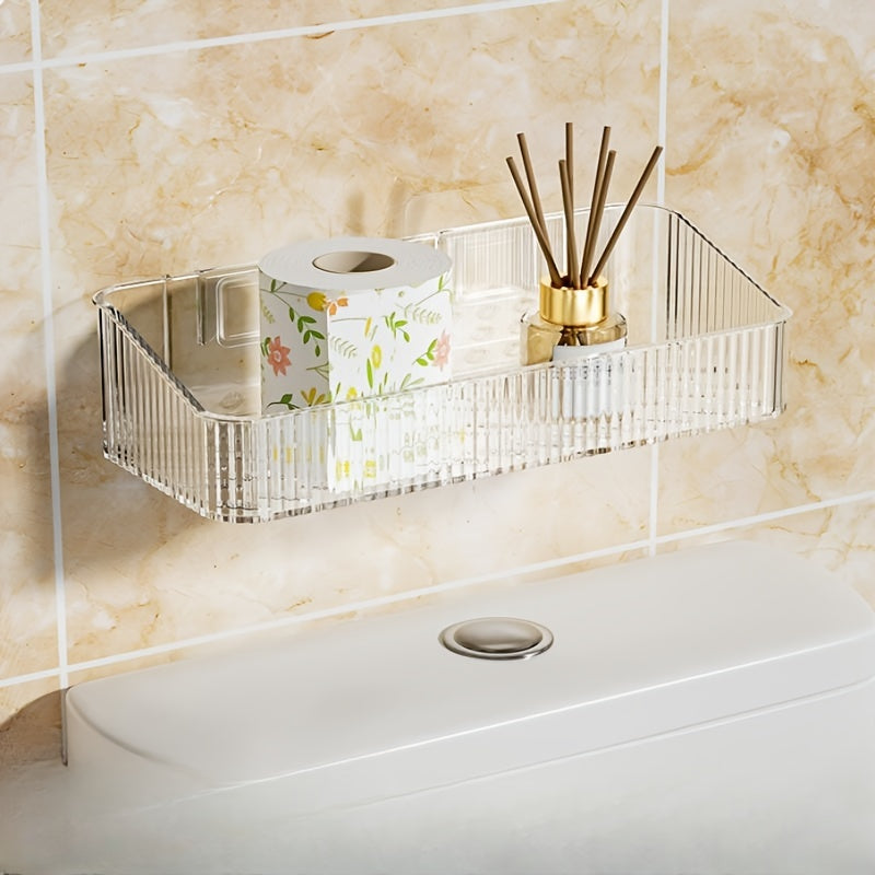 Wall Mounted Bathroom Storage Rack for Organizing Accessories