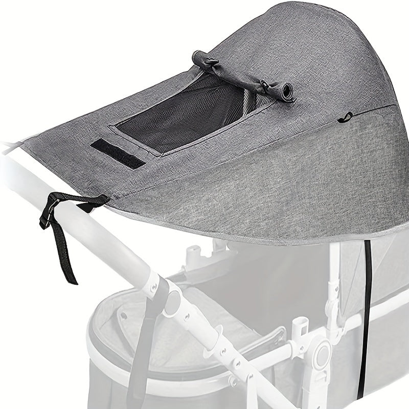 Stroller Sunshade UV Protection Waterproof Polyester with Viewing Window