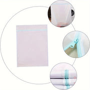 Large Polyester Mesh Laundry Bag 90x110cm Zipper Storage for Clothing and Bedding