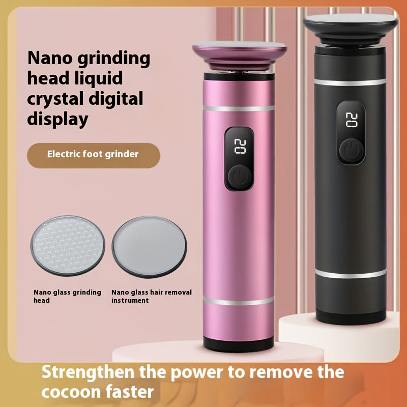 Electric Foot Grinder with LCD Display Rechargeable Lithium Battery Callus Remover Pedicure Tool