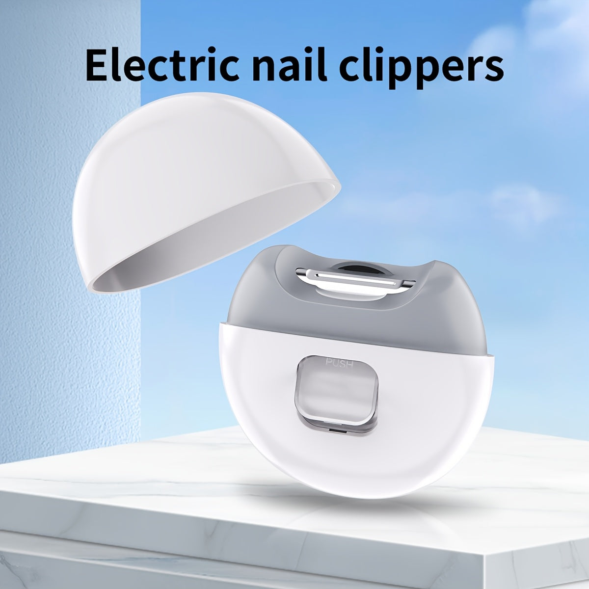 Electric Nail Clipper with USB Charging Rechargeable Lithium Battery Manicure Pedicure Smooth Cutting