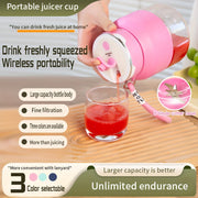 Rechargeable Compact Juicer Cup with USB Charging and 1300mAh Battery for Home and On-the-Go