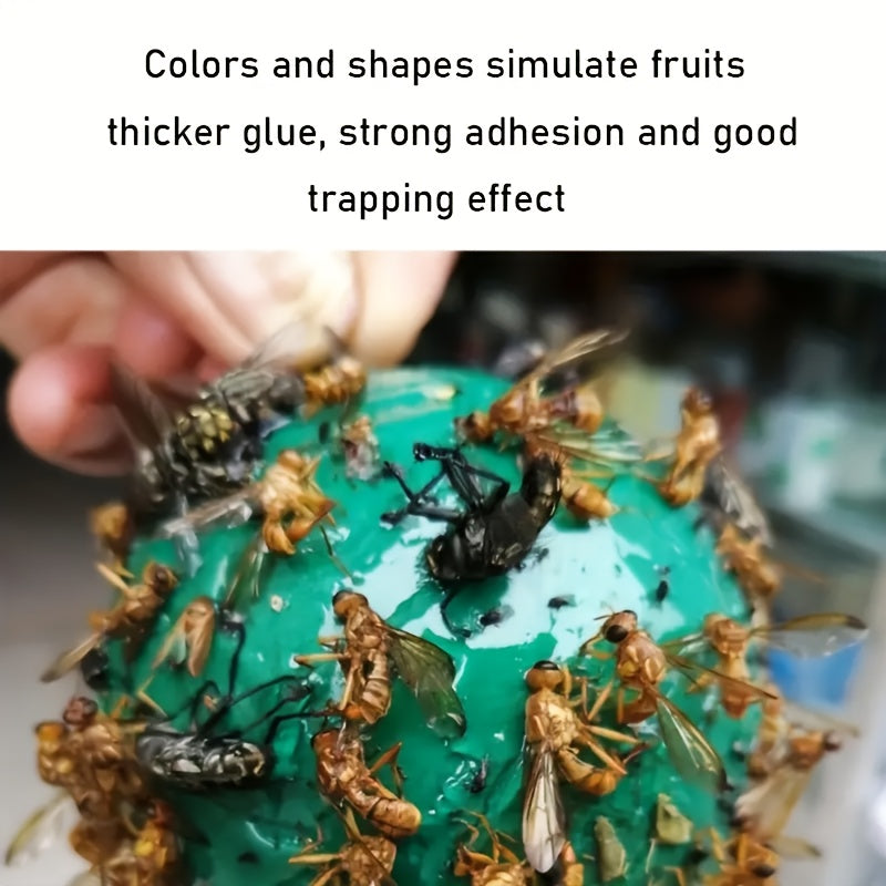 5 bolas repelentes de insectos y frutas pegajosas para jardín y uso en interiores