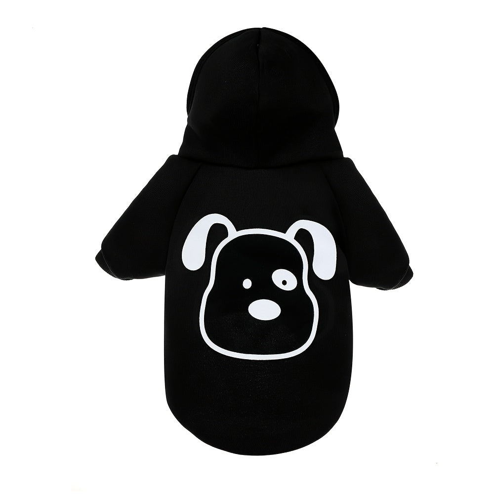 Winter Pet Hoodie for Small and Medium Dogs and Cats Knit Polyester Pullover Sweater