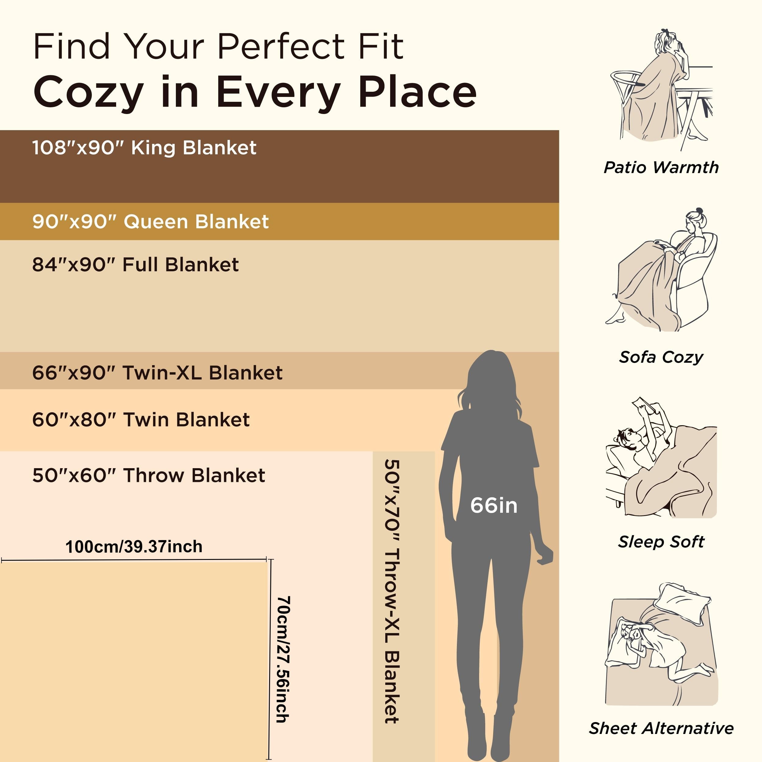 Cozy Flannel Throw Blanket for Couch Bed or Lounge Hypoallergenic Stylish Striped