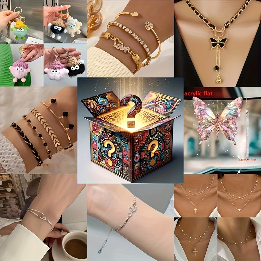Unisex подарочная коробка с наборами украшений с браслетами и ожерельями сюрпризы