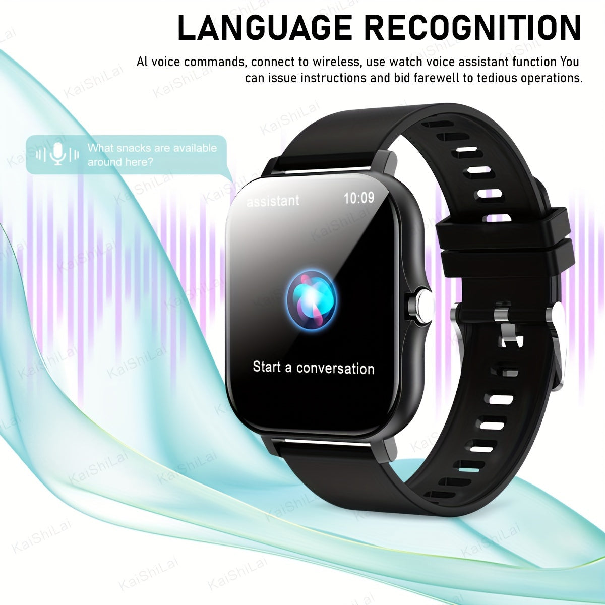 Full Screen Touch Smartwatch for Men and Women with Call Answering Sports Modes and Music Control