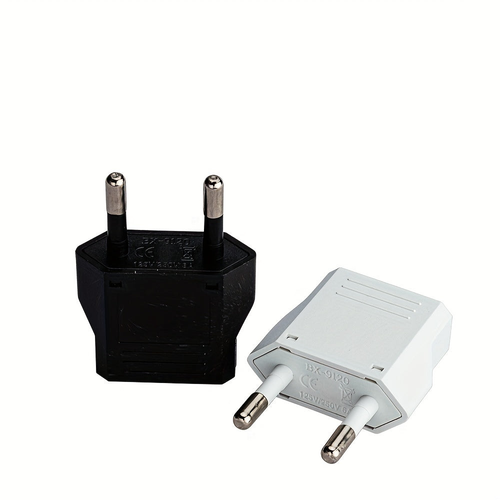 Enchufe estándar europeo a adaptador de viaje de media insulación de aleación de aluminio 9V-12V CA para Brasil, Italia, Suiza