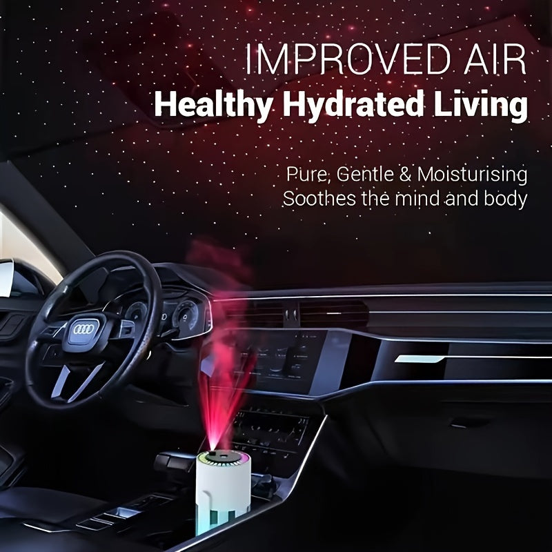 Portable Starry Sky Projector Humidifier 36V Air Diffuser for Car and Home