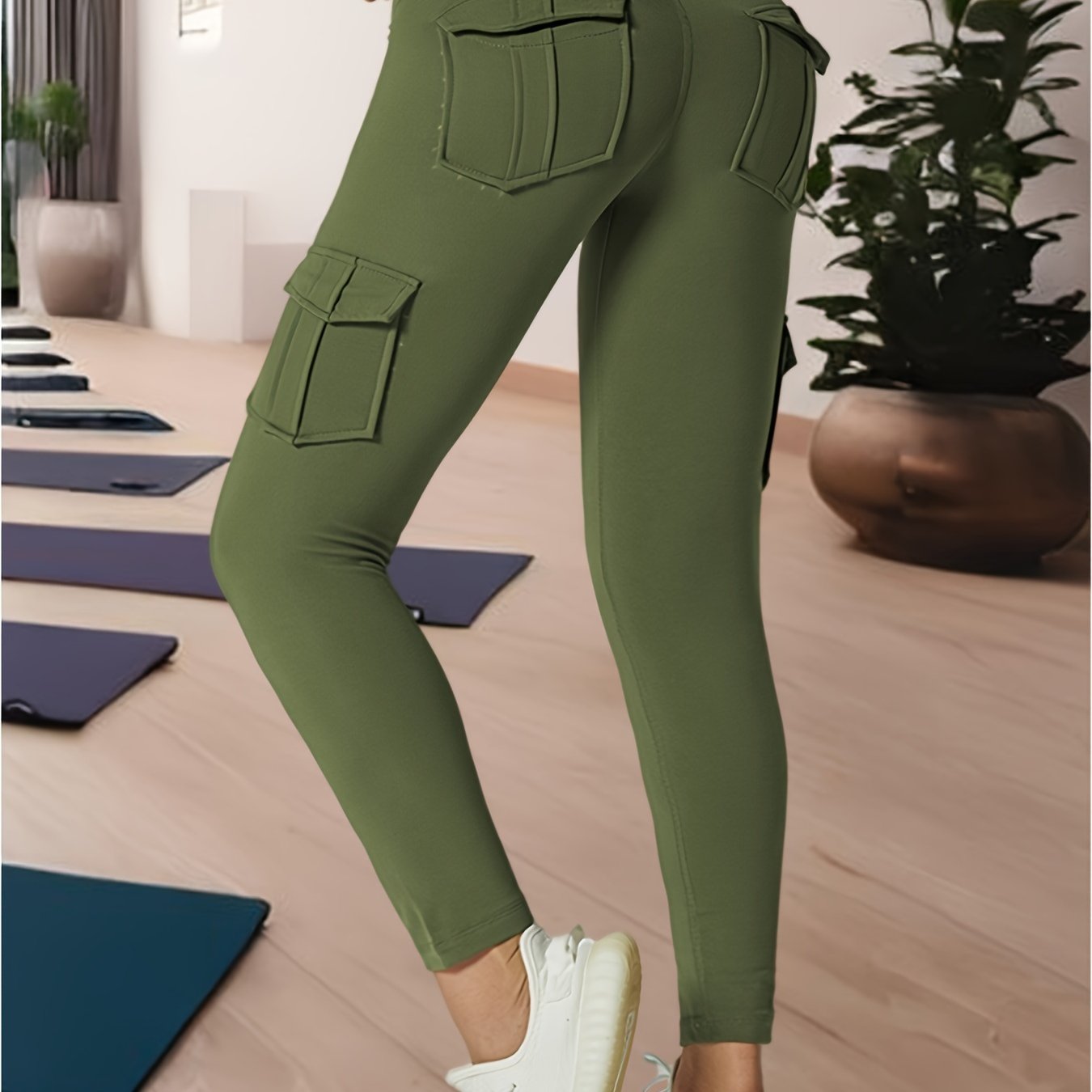 Ayollar uchun yoga sport legginslari, yuqori bel, qorin nazorati, namlikni olib tashlovchi