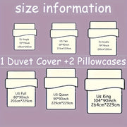 Conjunto de funda de edredón floral de 3 piezas con fundas de almohada, lavado suave, ropa de cama plisada para dormitorio, residencia universitaria, hotel