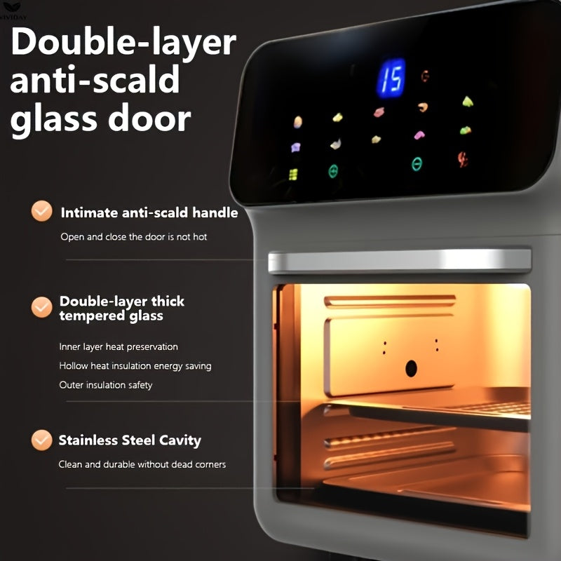 Kichik hajmli va vizual dizaynga ega oshxona uchun eng yaxshi sotiladigan ko‘p funksiyali havo qovurish uchun.