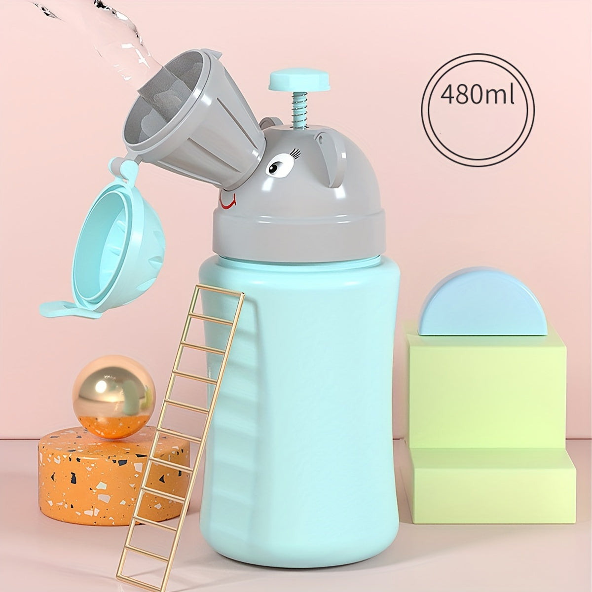 Портативный унитаз-уринал для мужчин и женщин, компактный, прочный, из материала ПП