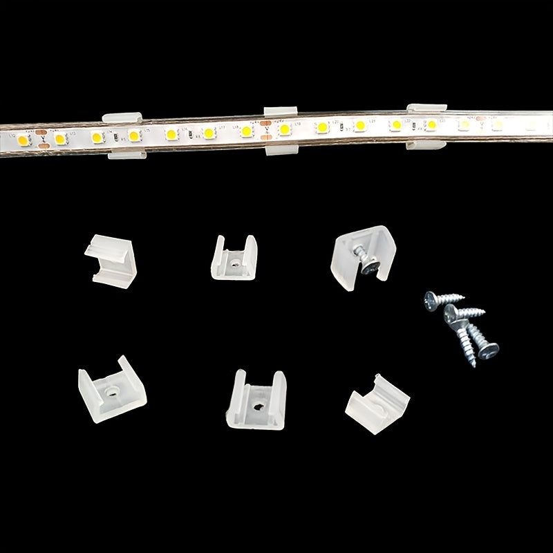 20 Piece LED Strip Clips for 2835 Neon Light COB No Electricity Needed Easy Installation 220V