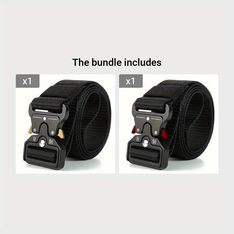 Outdoor Training Belt for Men and Women Non-Metallic Waist Belt with Plastic Safety Buckle