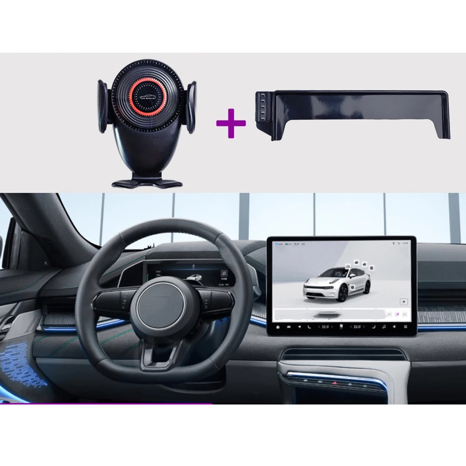 Car Phone Holder Center Screen Fixed Bracket Phone Mount for SUV SUV Guide