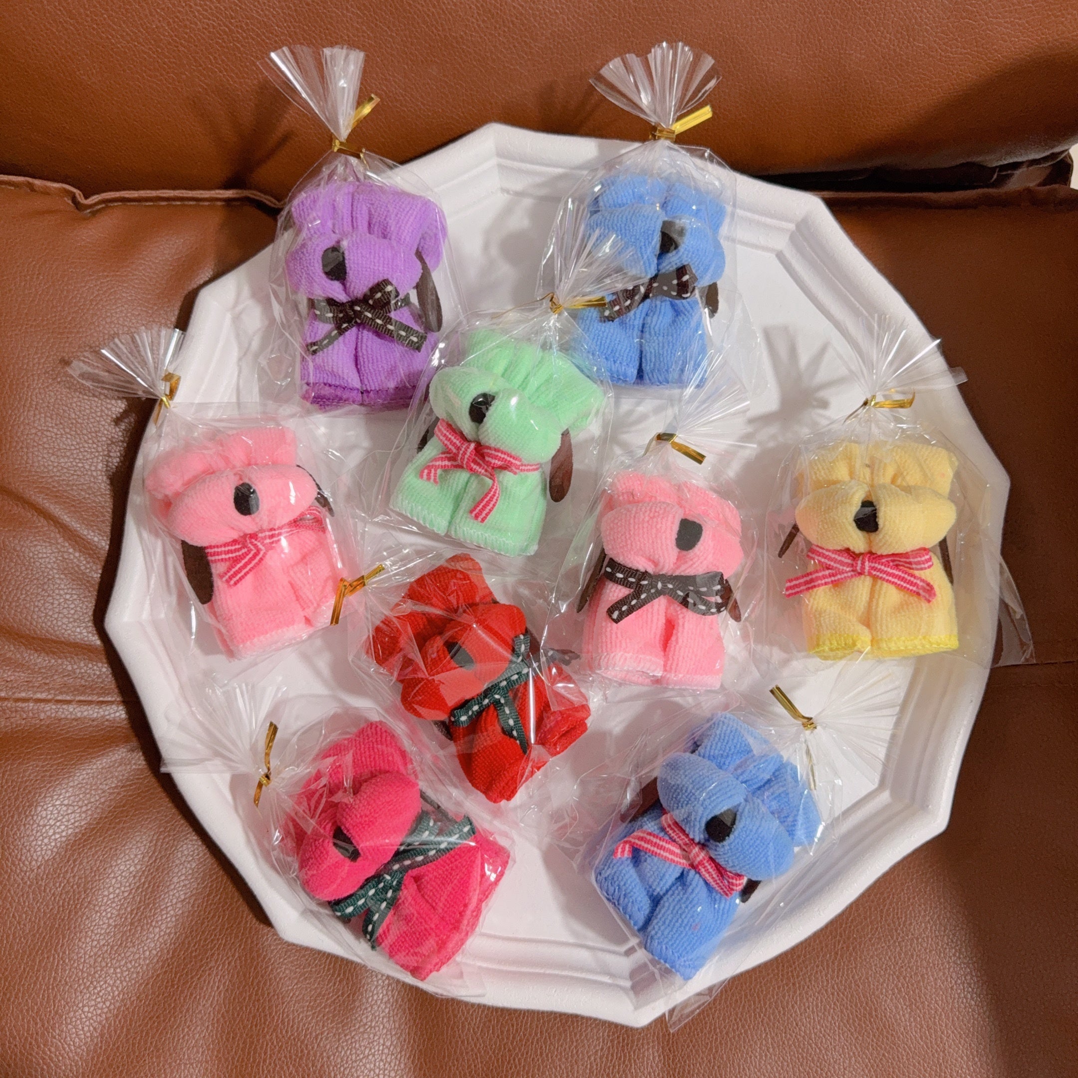 Cute Puppy Towels for Bridesmaids Birthday Holiday Celebration Gifts Packaged