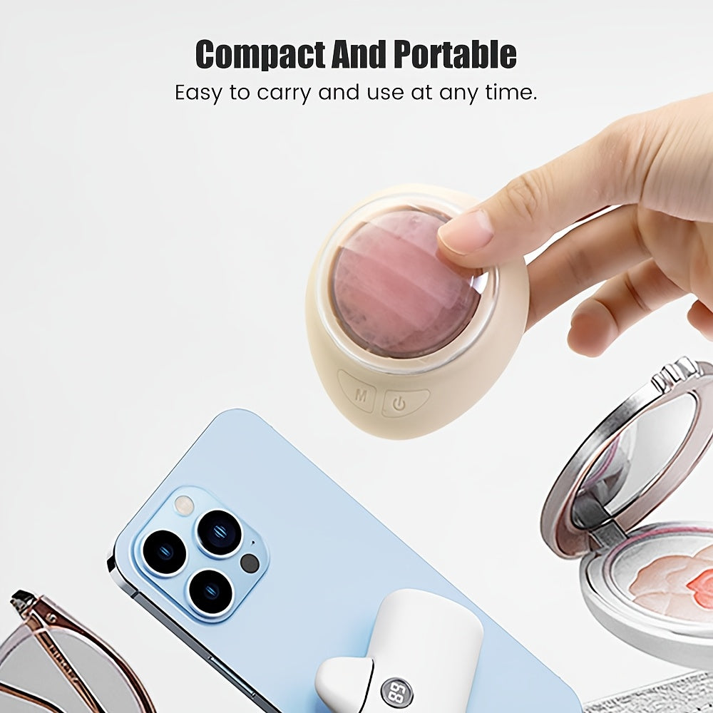 Jade Electric Facial Massager with 4 Modes USB Rechargeable Portable Skin Care Device