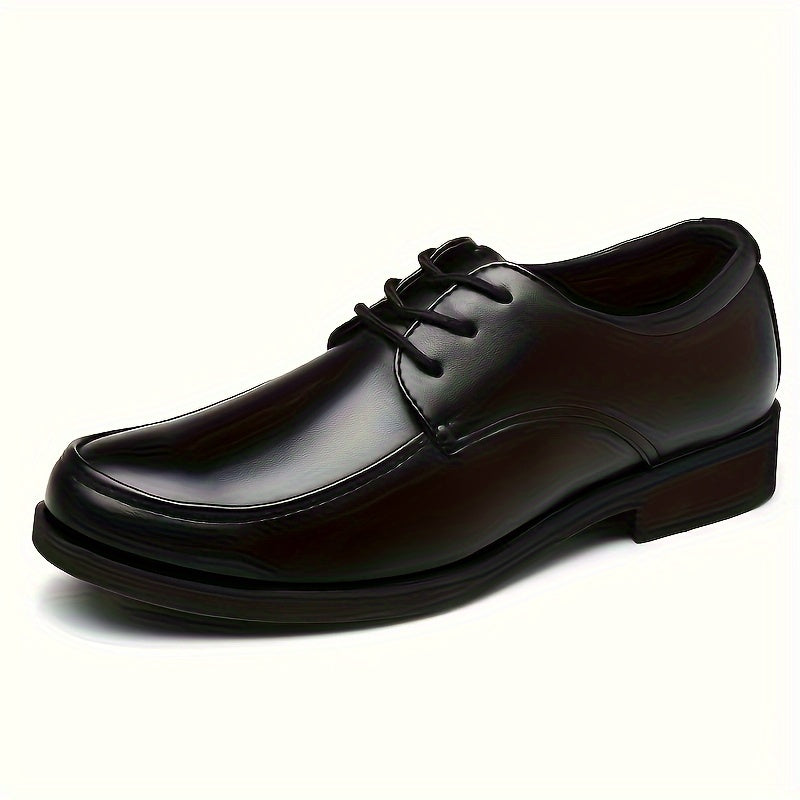 Men's Casual Business Faux Leather Shoes for Weddings and All-Season Comfort