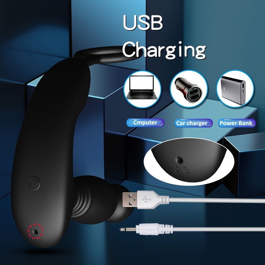 Men Silicone Thrusting Anal Vibrator Remote Control Prostate Massager