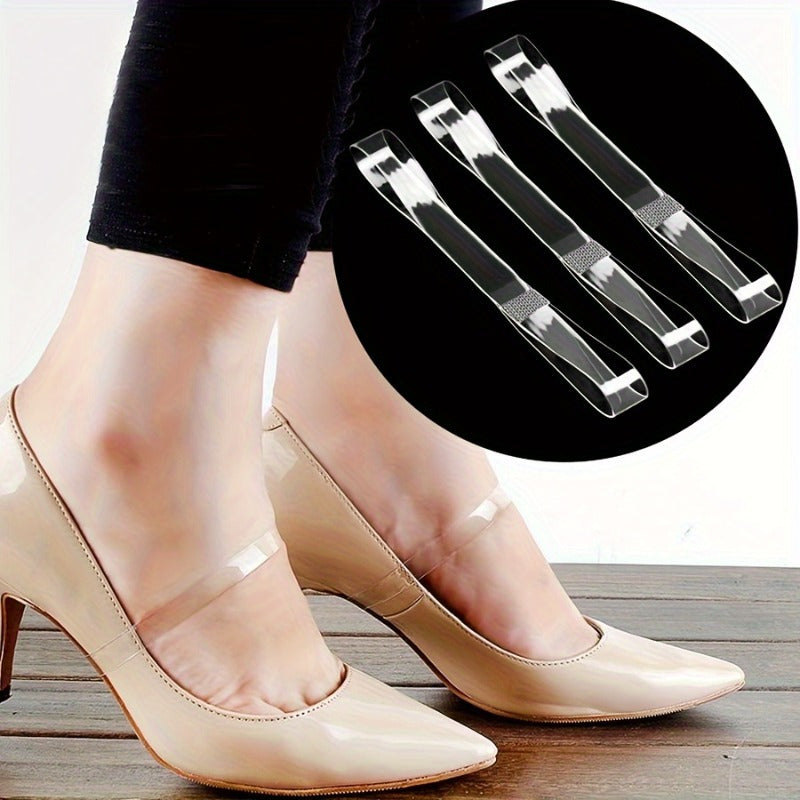 Women Clear Invisible High Heel Shoe Laces Non-Slip Shoe Accessories 1/5/10 Pairs
