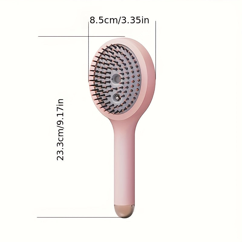 Portable Electric Scalp Massager Comb with USB Charging and Spray Function
