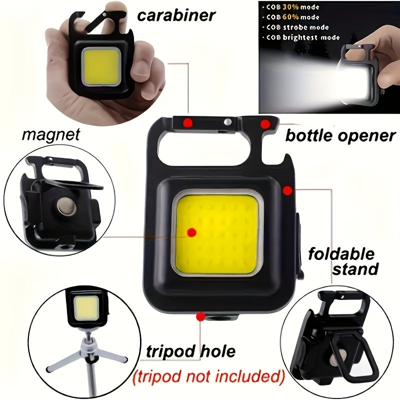 Luz LED de bolsillo para coche, interior, recargable, luz de trabajo portátil