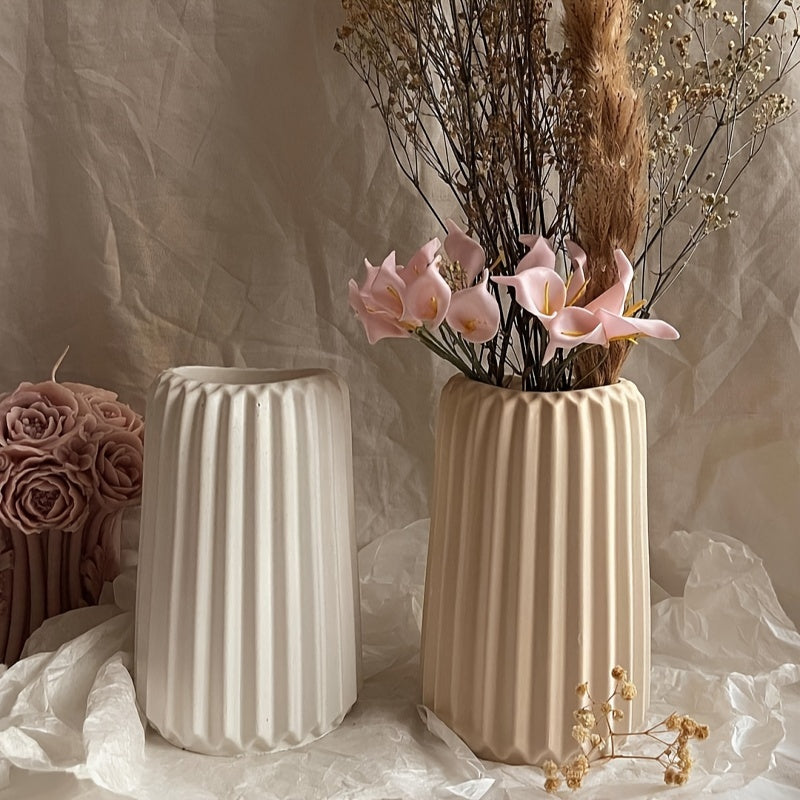 Silicone Mold for Striped Cylinder Vase and Pen Holder Epoxy Resin Craft