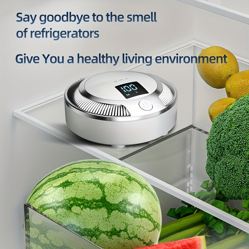 Portable Smart Air Purifier with LED Display USB Rechargeable for Home Office