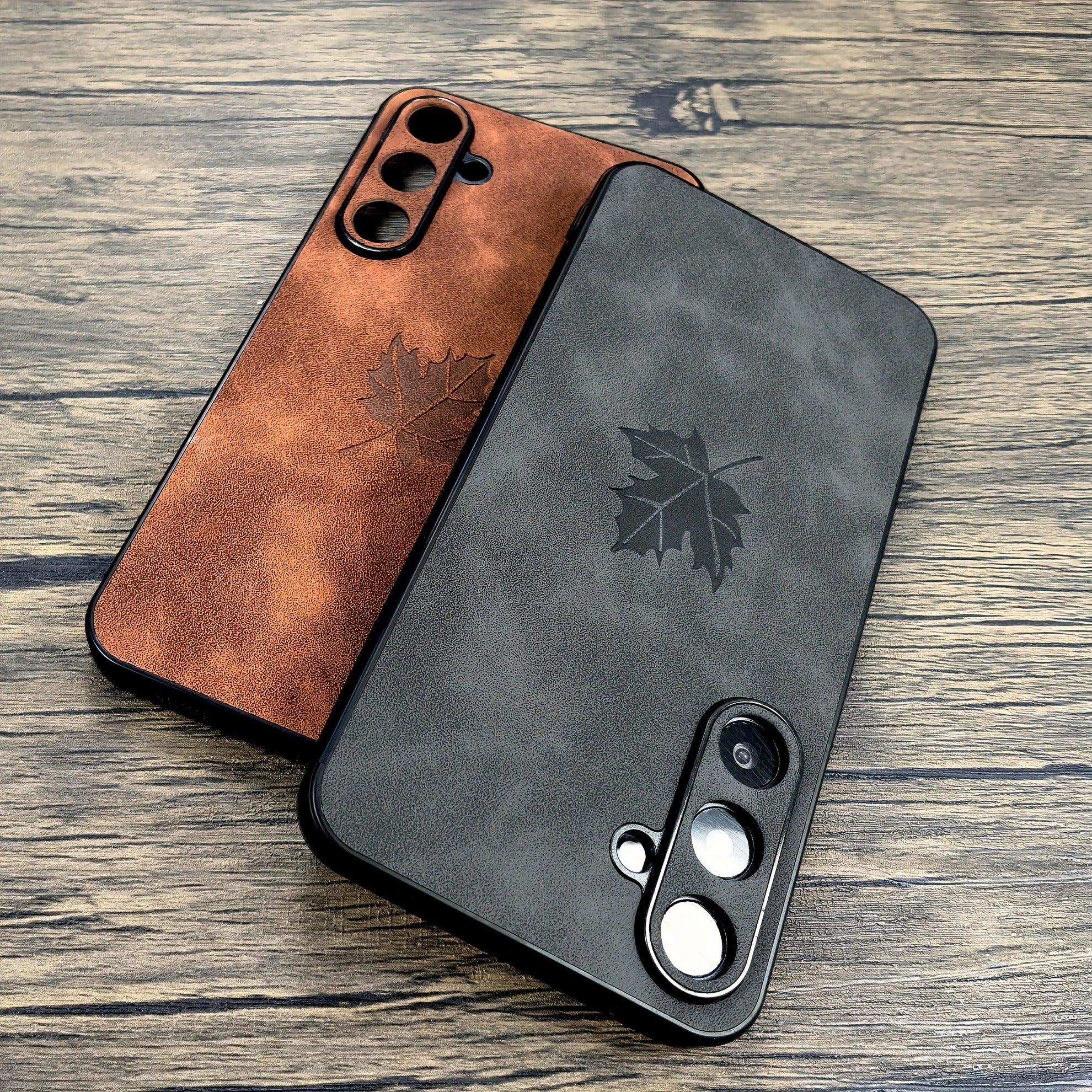 Faux Leather Phone Case for Samsung Galaxy A52 A53 A54 A55 Retro Bumper Cover