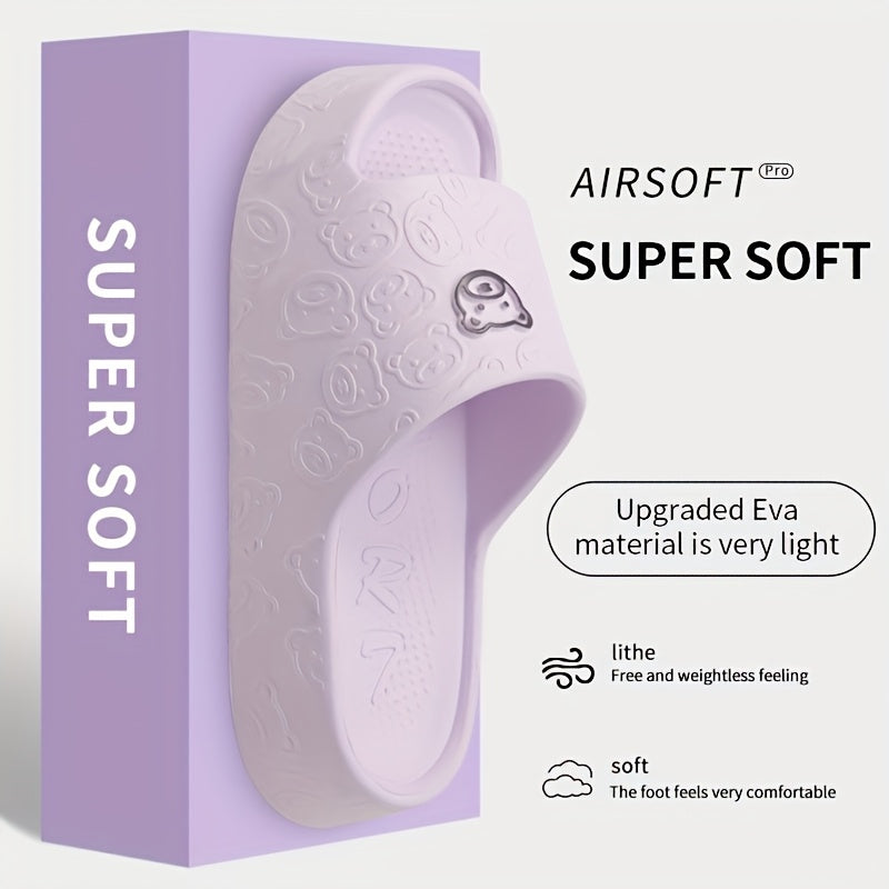 Erkaklar uchun barcha mavsumda kiyiladigan modali slaydlar, qulay, sirpanmaydigan EVA qalin taglikka ega, uyda, hammomda va suvga chidamli.