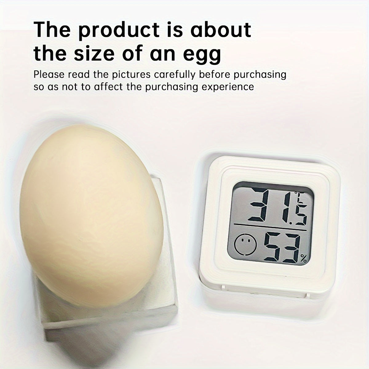 Single-Use Digital Indoor Thermometer Hygrometer for Home and Car