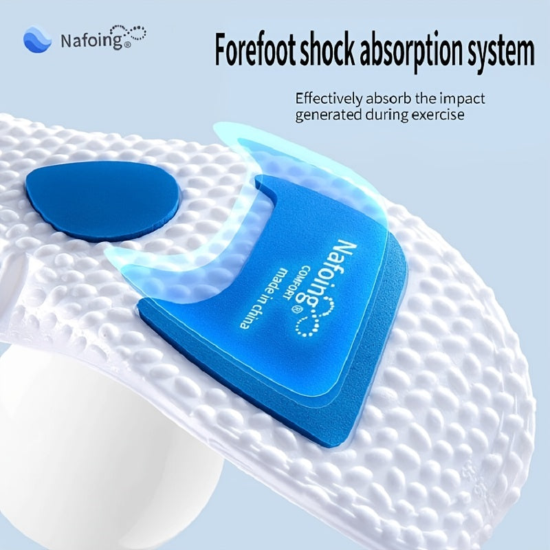 Men's Foam Cushioned Shock Absorption Shoe Insoles PC Material Pair