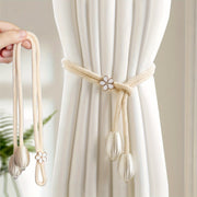 Set of 2 Magnetic Curtain Tiebacks Silk Rope Holdbacks for Living Room and Bedroom