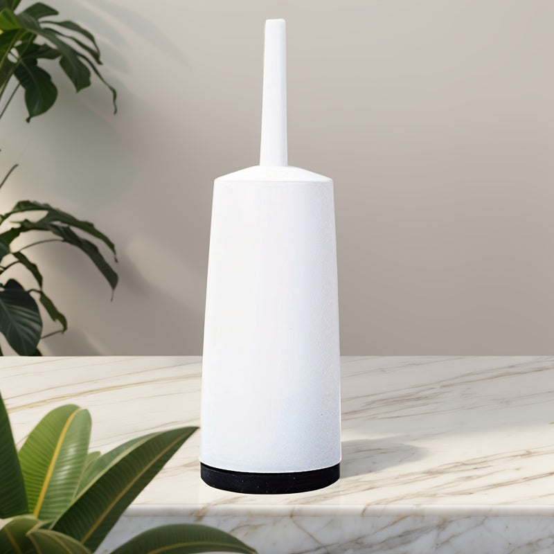 Long Handle Toilet Brush Set with Holder, Splatter-Resistant Bathroom Cleaning Tool