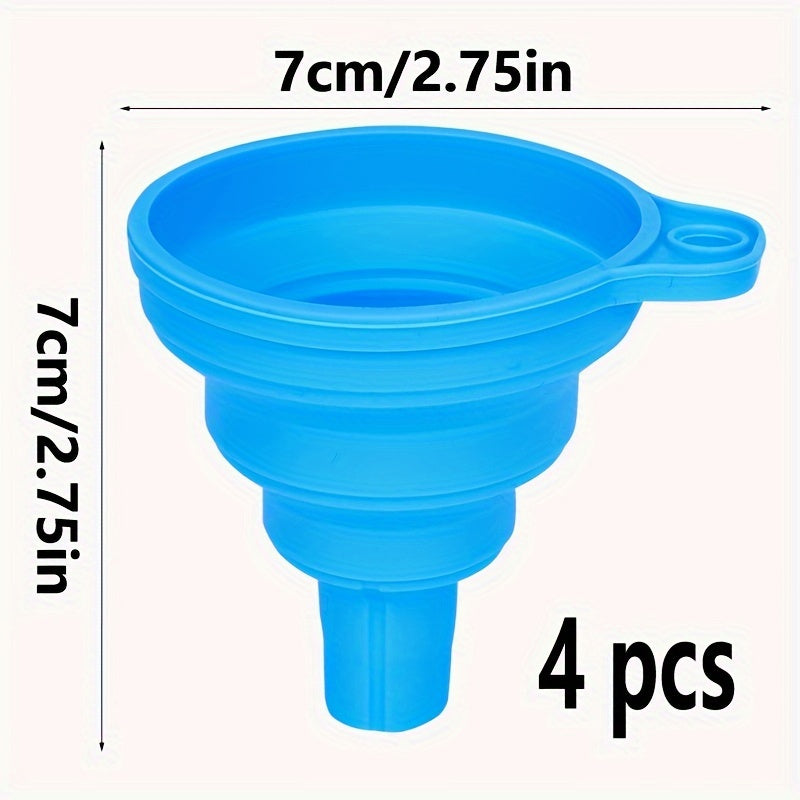 Универсальная силиконовая жидкая воронка с телескопической длинной горловиной для замены масла