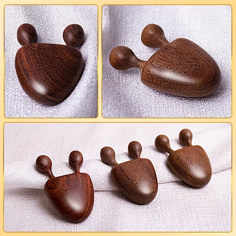 Uniseks Sandalwood burun va yuz massajeri, ko'z uchun yengillik vositasi, aromatsiz