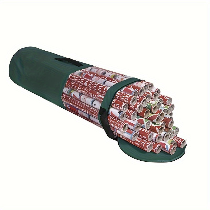 Qadoqlash qog'ozi uchun mustahkam Oksford materialidan yasalgan yotoq ostidagi saqlash sumkasi, 106.68 sm uzunlikdagi bir nechta sovg'a qog'ozlarini qulay saqlaydi.