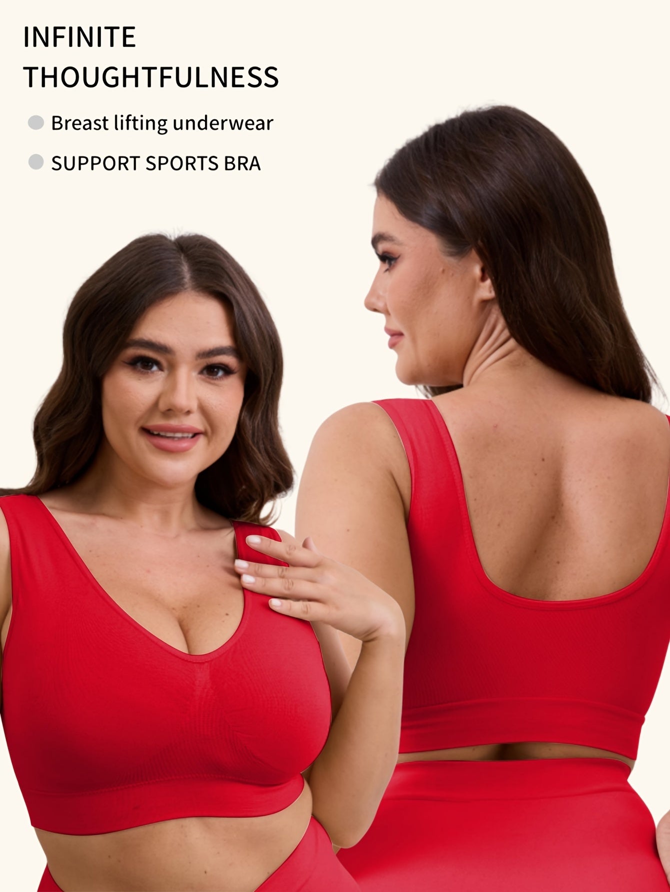 Women's Plus Size Seamless Breathable Sports Bras for Yoga Running 0XL-5XL