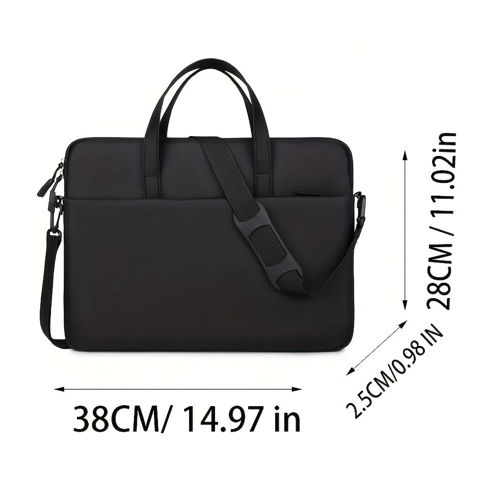 Lightweight Waterproof Polyester Laptop Bag with Zipper for Business and School