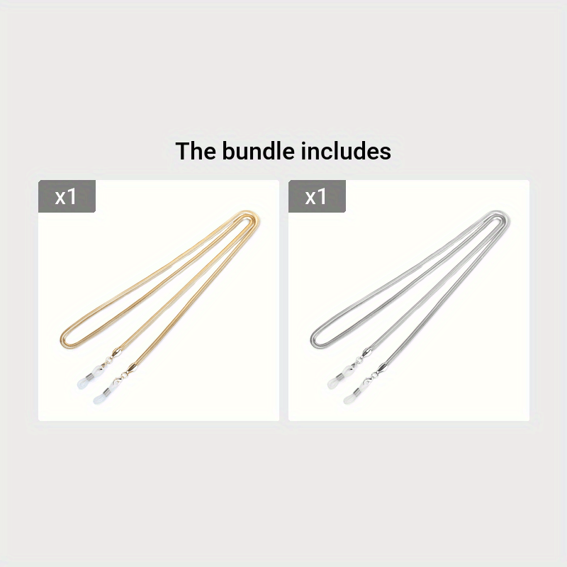 Zamonaviy Ayollar Ko'zoynaklari Uskunasi - Trendli Metall Ilon Zanjiri Ko'zoynak Lanyardi, Chic Moda Ishqibozlari Uchun Ideal Tug'ilgan Kun Hediye